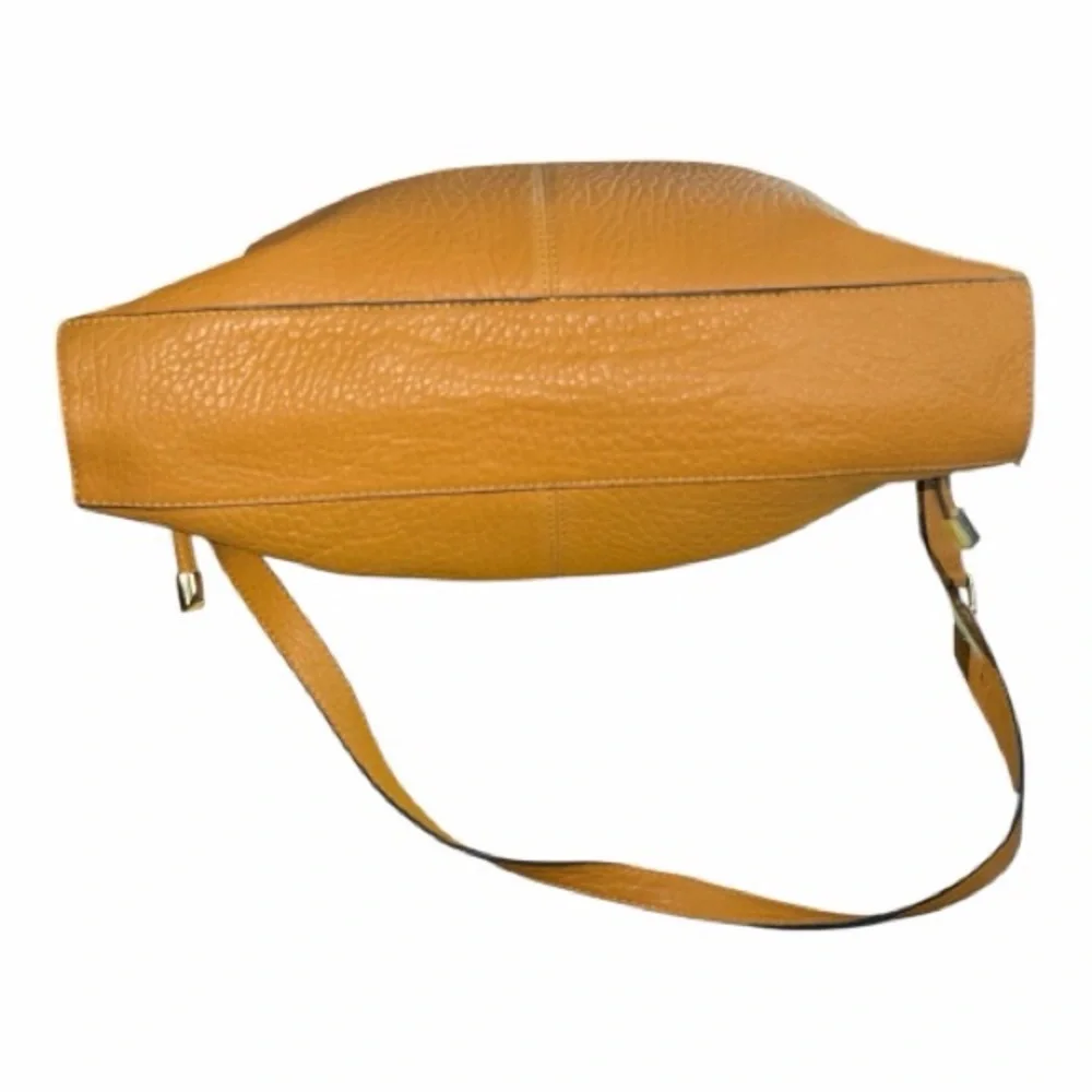 Vince Camuto Mustard Yellow Leather Shoulder Bag - Picture 6 of 11
